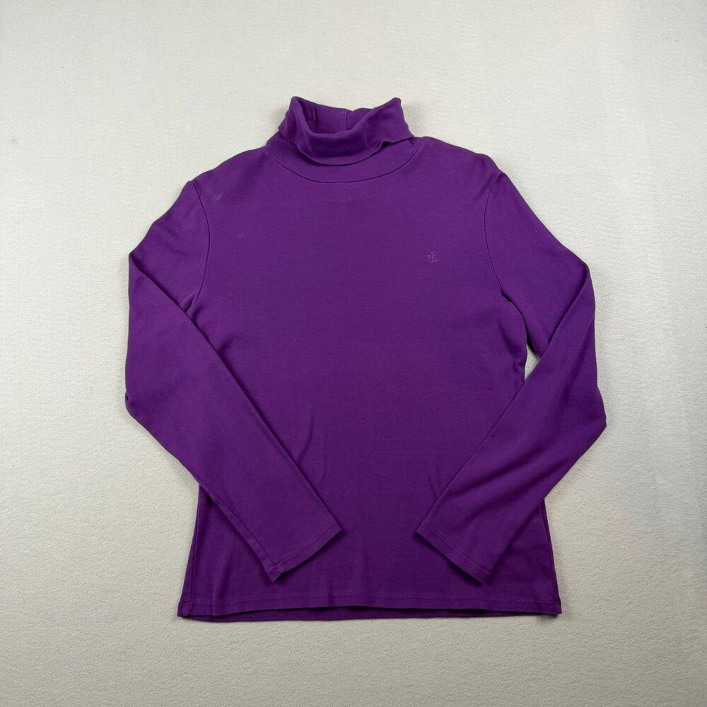 Lauren Ralph Lauren Purple Turtleneck Top Women’s M